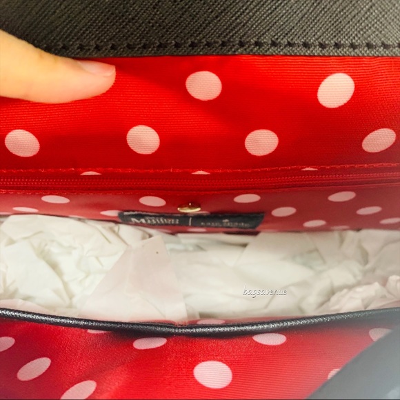 KATE SPADE MINNIE MOUSE BLACK BACKPACK WALLET SET - Picture 4 of 8